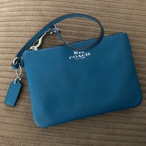 Teal small wristlet